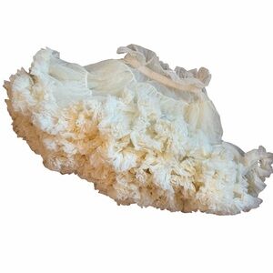 Betsey Johnson Y2K Ivory Tulle Petticoat Skirt Size S